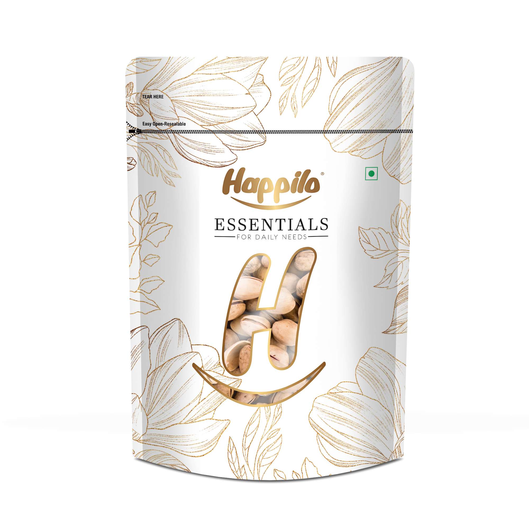 Happilo Essentials Californian Popular Pistachios 200g - Pack of 60