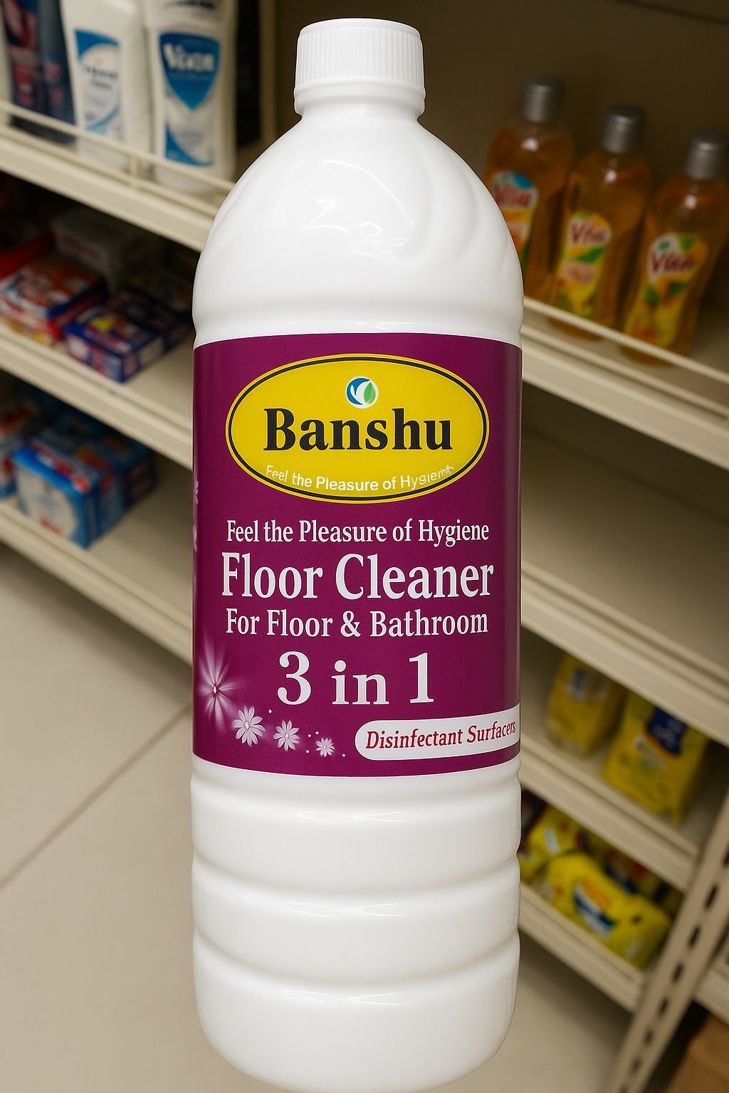 Banshu Floor Cleaner  3 in 1 (For Floor & Bathroom) (5L)