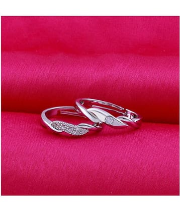 ShreejiHuf - Silver Couple Ring (Pack of 1)