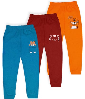 J&JP Pack of 3 Boys Cotton Blend Trackpant ( Multicolor )
