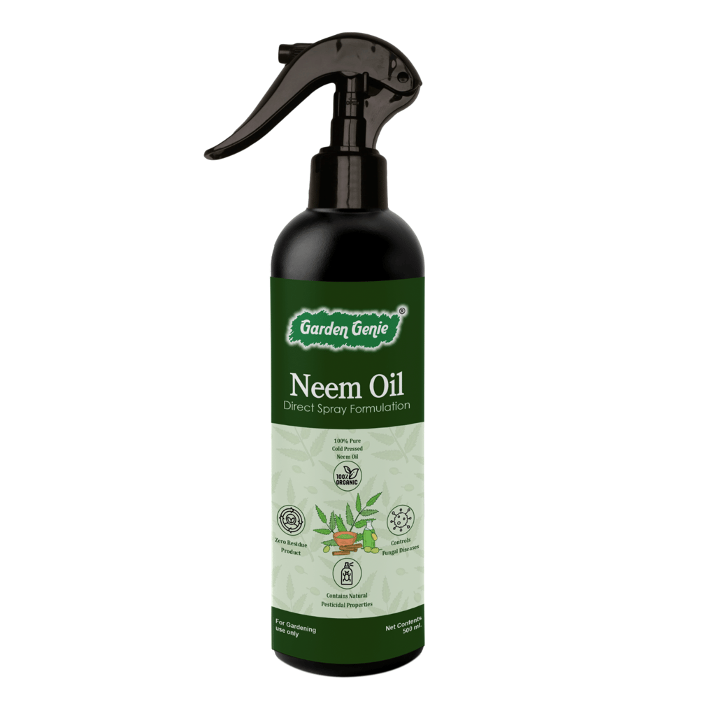 Garden Genie Neem Oil Spray for Plants 500ml | Pure Organic Cold Pressed Ready to Use Spray for Home Garden | Protect Plants from Fungus & Other Common Pests