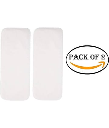 YUTIRITI 2Pc Washable Microfiber Diaper Changing Insert Cloth Pad Cover for Babies - White