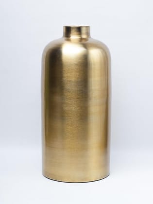 VON CASA Gold Cylindrical Flower Vase