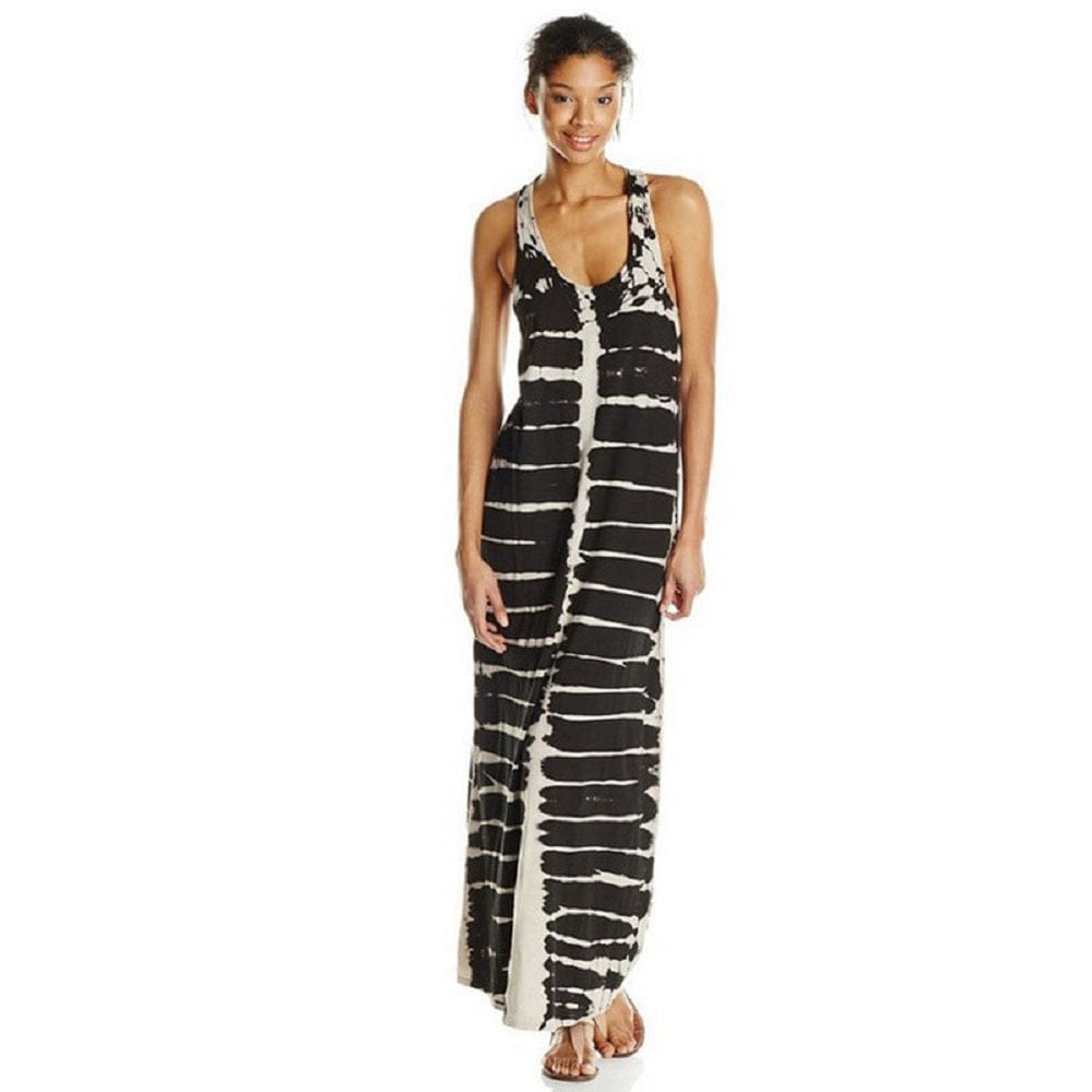 Kaamastra Tiger Stripe Style Maxi Dress