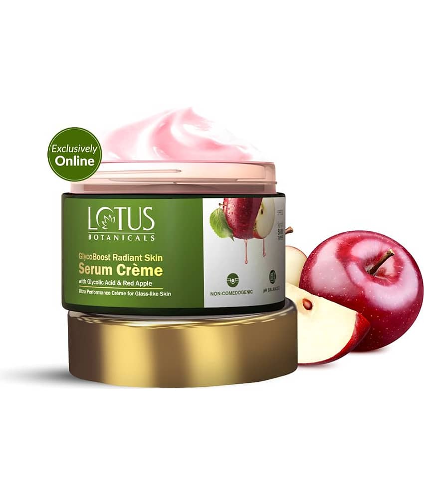 Lotus Botanicals GlycoBoost Radiant Skin Serum Crme with Red Apple & Glycolic Acid (50 g)