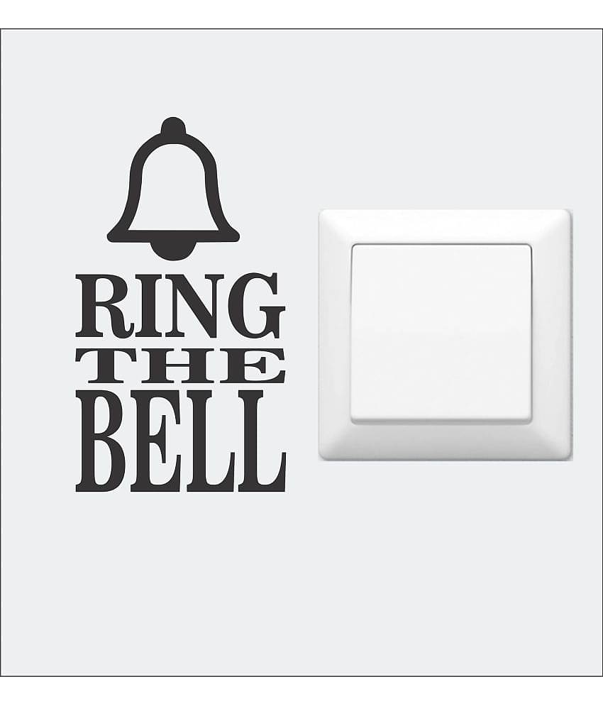 Asmi Collection Ring the Bell Switch Board Sticker ( 14 x 8 cms )
