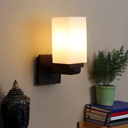 ELIANTE - Wooden Wood Wall Light - 69-1W | 3 Years Warranty | Free - LED LAMP
