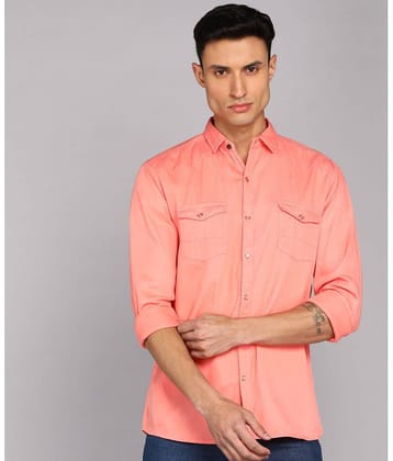 Kuons Avenue - Peach 100% Cotton Regular Fit Men's Casual Shirt ( Pack of 1 )