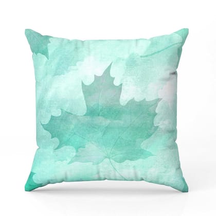 Aqua maple-Satin Cushion / 16x16 / without
