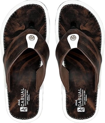 Altek - Brown Men's Thong Flip Flop