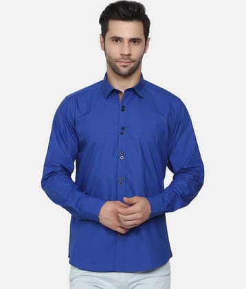 Life Roads - Blue Cotton Slim Fit Men's Casual Shirt ( Pack of 1 )