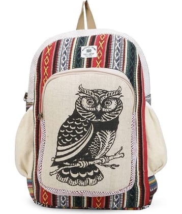 Gau Sudh Multicolor Canvas Backpack ( 25 Ltrs )