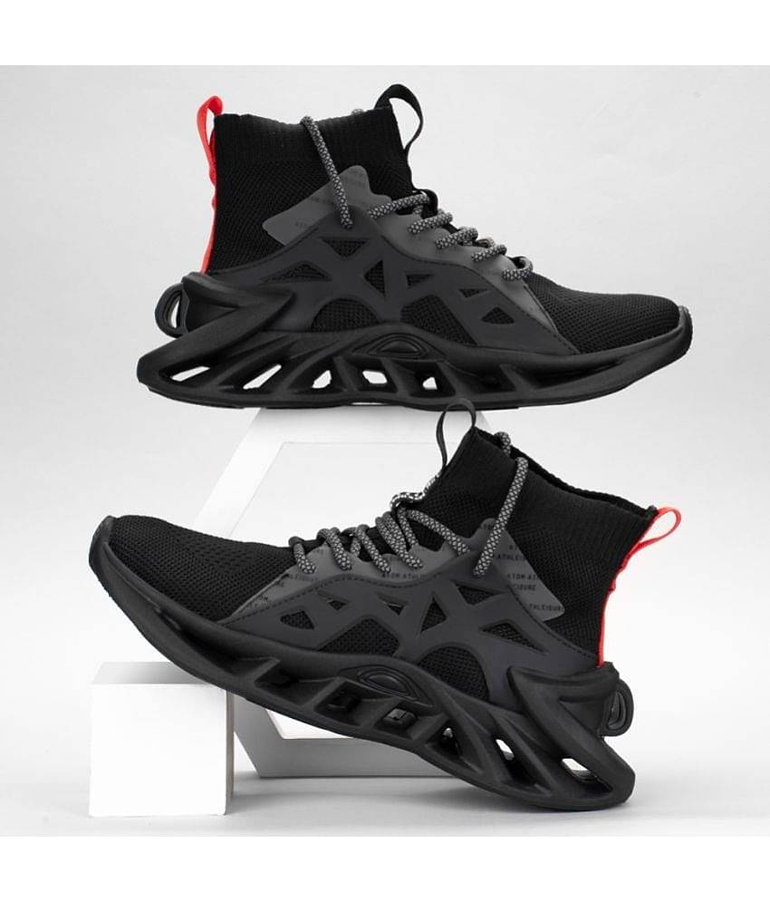 ATOM Alphabounce Black Men's Sneakers