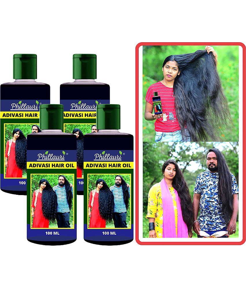 Phillauri Adivasi Ayurvedic Herbal Hair Oil - Dandruff Control - Hair Loss Control - Long Hair - For Women and Men (100 ml)