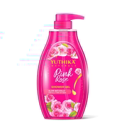 Yuthika Pink Rose Body Wash Shower Gel for Women and Men 750ml, Gentle Cleanser for All Skin Types