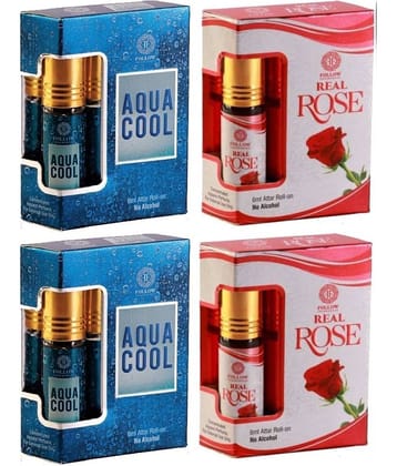 Girnar Rose Non- Alcoholic Below 50ml Attar ( Pack of 4 )