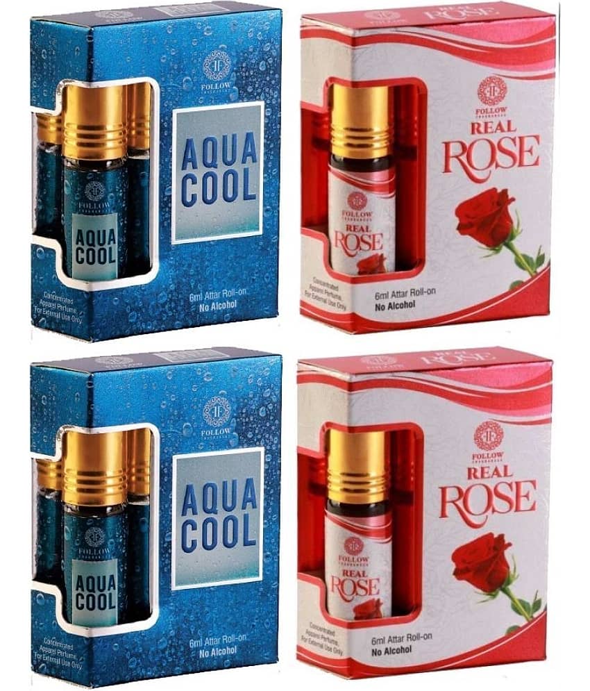 Girnar Rose Non- Alcoholic Below 50ml Attar ( Pack of 4 )