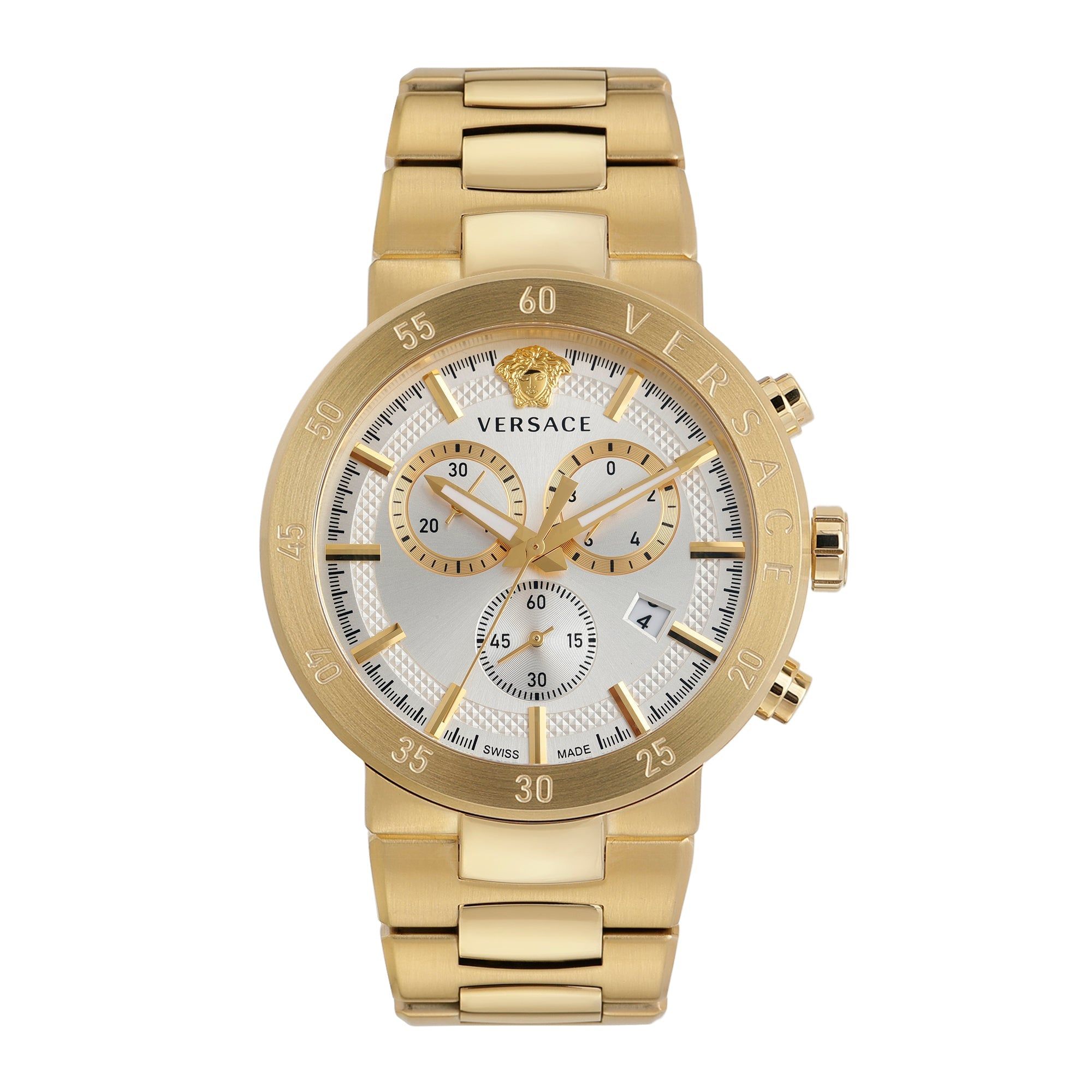 Versace White Dial Analog Men Watch - VEPY00820-White