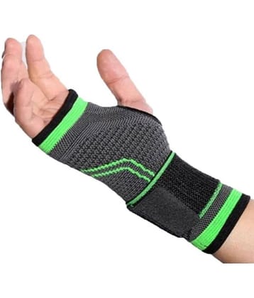 Geeo Gym Gloves for Men Workout - Weight Lifting Workout Gloves with Wrist Support | Provided Full Protection to Palm Breathable | Nylon Padded Gloves Half Finger (Pam Gloves Green)