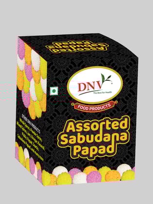DNV Foods Sabudana Papad Assorted, 100 gm DNV Foods Sabudana Papad Assorted, 100 gm