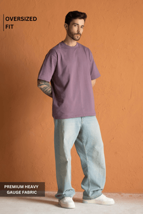 Dusty Rose- Oversized T-Shirt-XS