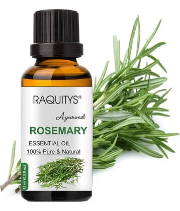 RAQUITYS Rosemary Essential Oil 100% PURE for Hair Growth, Skin, Anti Dandruff 15ML