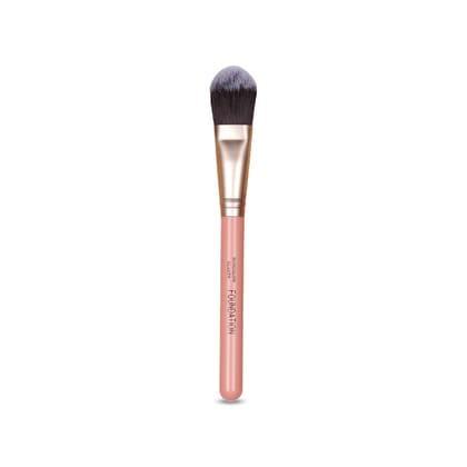 BUNGALOW BEAUTY Premium Foundation Brush, 18 cm, Synthetic Bristles, Rose Gold Handle, Professional Makeup Blending Tool BUNGALOW BEAUTY Premium Foundation Brush, 18 cm, Synthetic Bristles, Rose Gold Handle, Professional Makeup Blending Tool