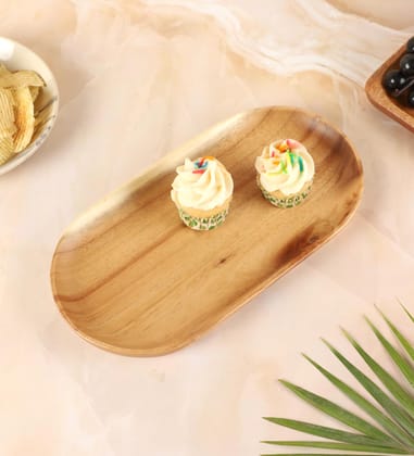 NATURALLYOURS WOODENWARES - Oval Dish (27 X 14 X 2 CM)