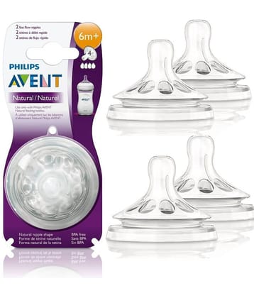 Philips Avent Fast Flow nipple Silicone Nipple ( 4 pcs )