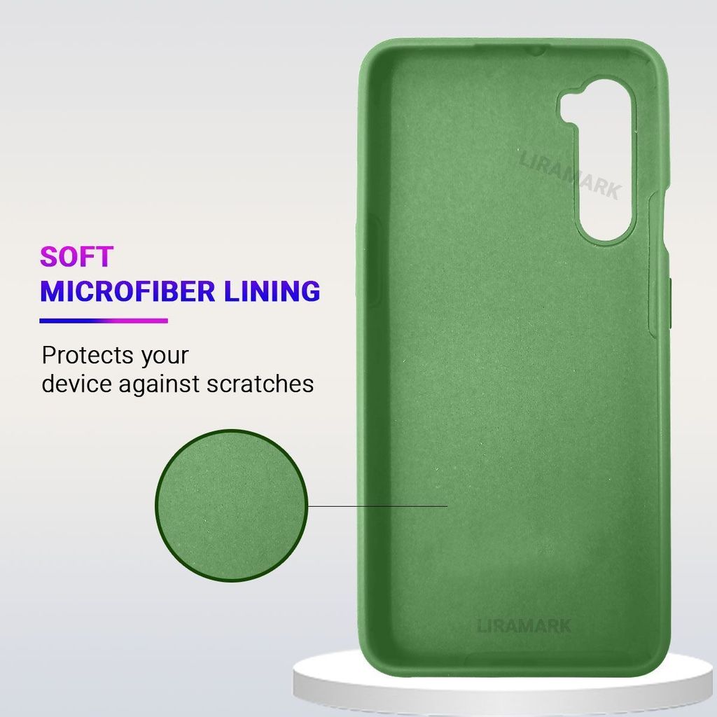 LIRAMARK Liquid Silicone Soft Back Cover Case for OnePlus Nord