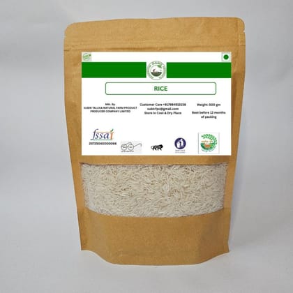 Rice - 500 gm - 500 gm - One pack of rice