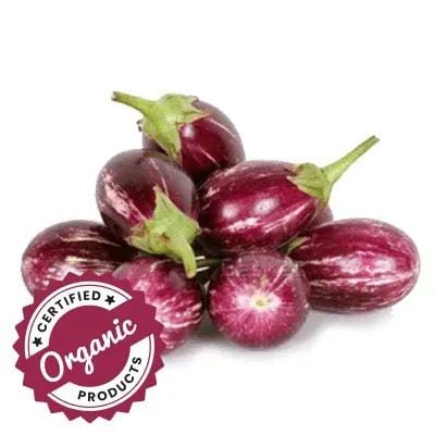 Organic Brinjal - Small (Chu Chu Baingan)