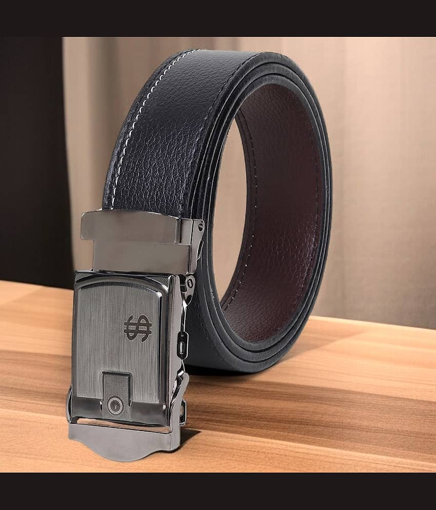 SUNSHOPPING - Black Synthetic Men's Formal Belt ( Pack of 1 )