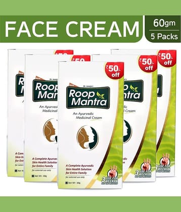 Roop Mantra Face Cream 60gm,(Pack of 5) Day Cream 300 gm Pack of 5