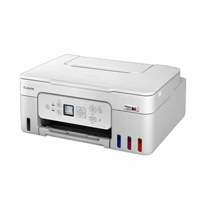 Canon G3780 Pixma MegaTank Wireless All-in-One Printer for Home & Office, Display Screen, Refillable Ink Tank, Borderless Printing- White
