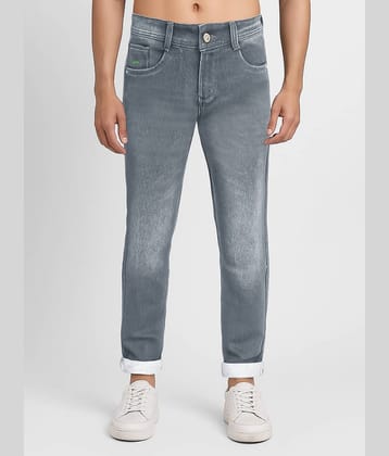 plounge Slim Fit Dyed Men's Jeans - Grey ( Pack of 1 )