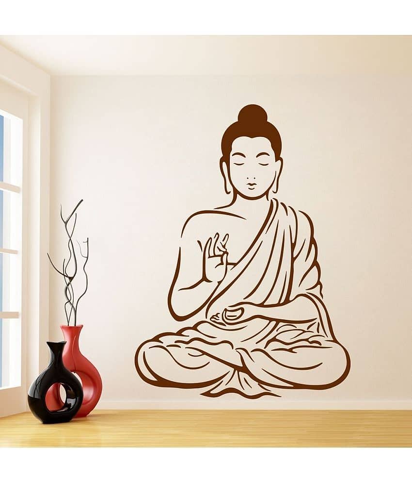 Decor Villa Buddha PVC Wall Stickers
