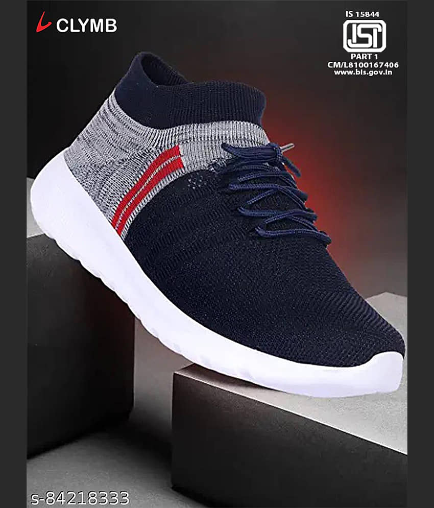 Clymb Navy Men's Sports Running Shoes