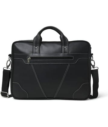 MATRICE - Black Synthetic Leather Office Bag