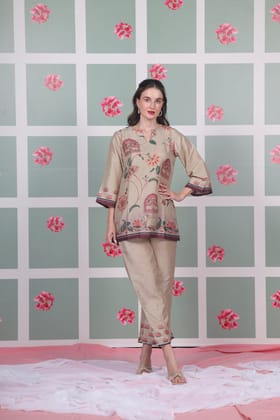 Lotus Pichwai Coord Set-XS