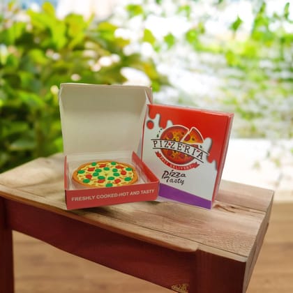 Set of Pizza Slice and turtlre Shape Eraser Piece Pizza 7 Slice and 4 Piece Turtle Collection, Educational Fun Stationery