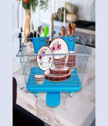 ZYBIL Silver Stainless Steel Dish Drainers ( Pack of 1 )