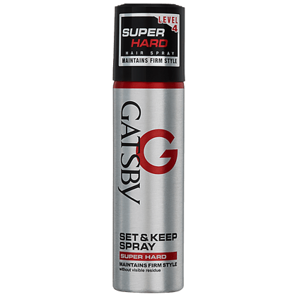 Gatsby Hair Spray Set & Keep - Super Hard, Maintains Firm Style, 66 Ml Gatsby Hair Spray Set & Keep - Super Hard, Maintains Firm Style, 66 Ml