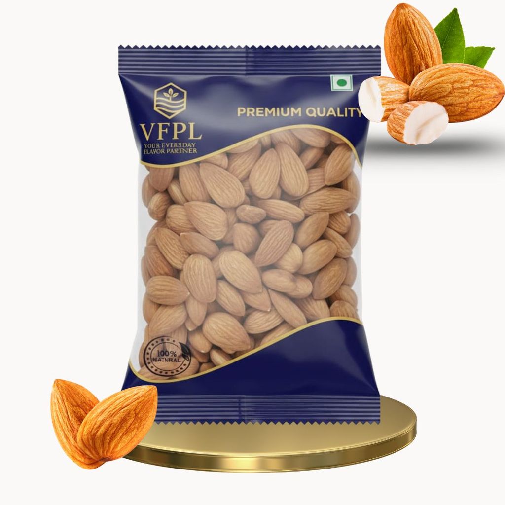 VFPL Raw Almonds (100 gm) | Badam| |Dry Fruits| |Dryfruit| |Dry Fruits | |California | |Gurbandi | |Kashmiri | Giri|