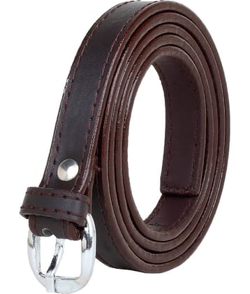 Zacharias Faux Leather Women's Skinny Belt ( Pack of 1 )