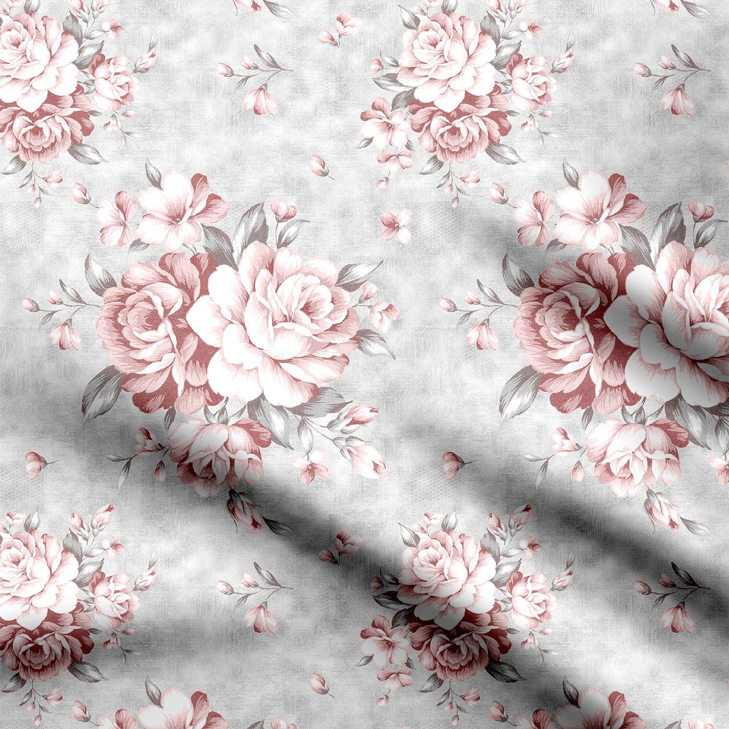floral allover Print Fabric-Cotton