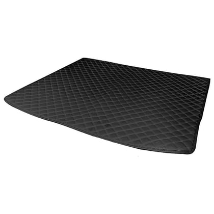 7D ESSENTIALS Car Trunk Base Mat For BMW X1 xDrive 2019 - Custom Designed PU Leather with 7-Layer Depth-Black Black