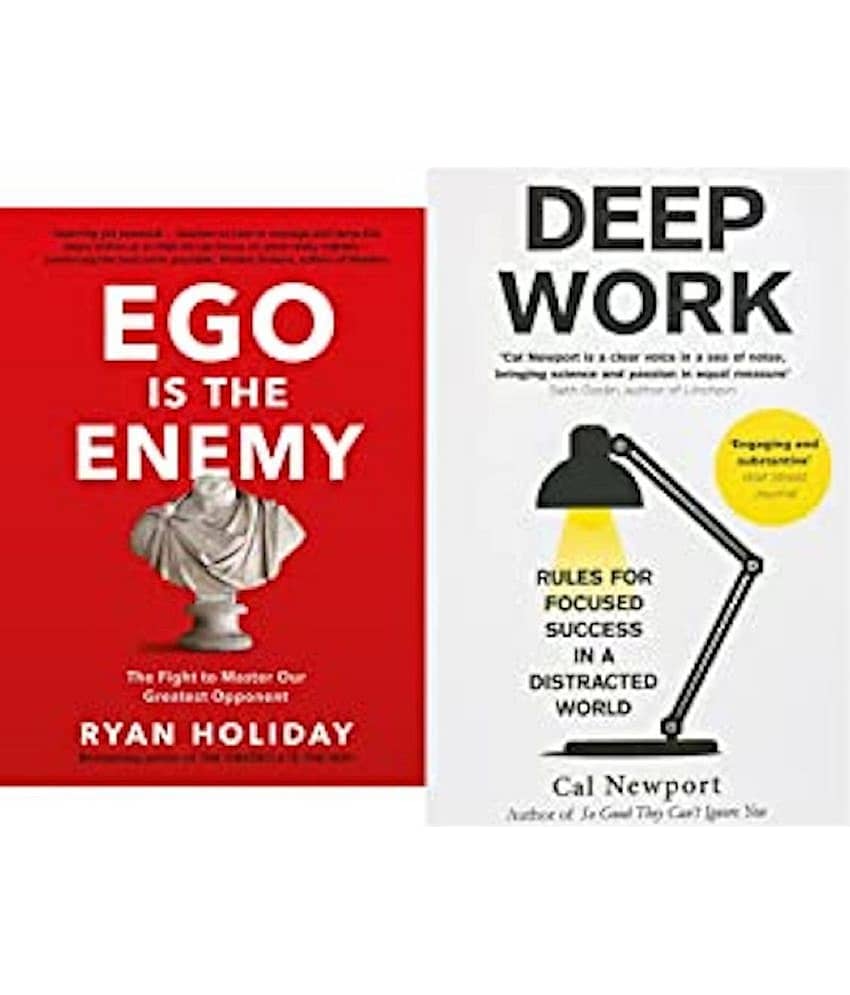 Ego is the Enemy + Deep Work: Rules for Focused Success in a Distracted World (Set of 2 Books)