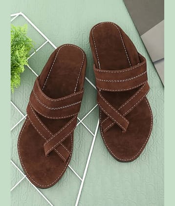Anjaneya Creations Brown Men's Kolhapuris