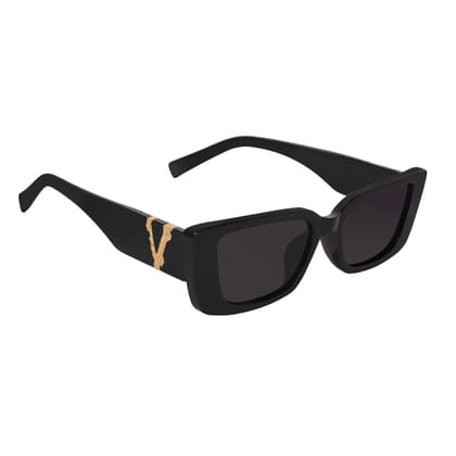 UV400 Protection Cat-Eye Retro Sunglasses for Women-Black